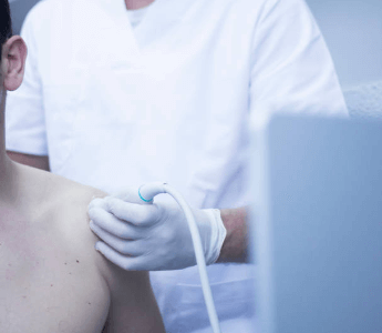 right-6 Ultrasound Guided Regional Anesthesia - Healthcare Worker Performing Scan
